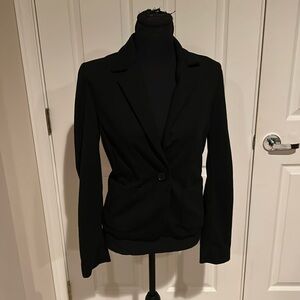 Tory Burch black one button blazer jacket sz XS